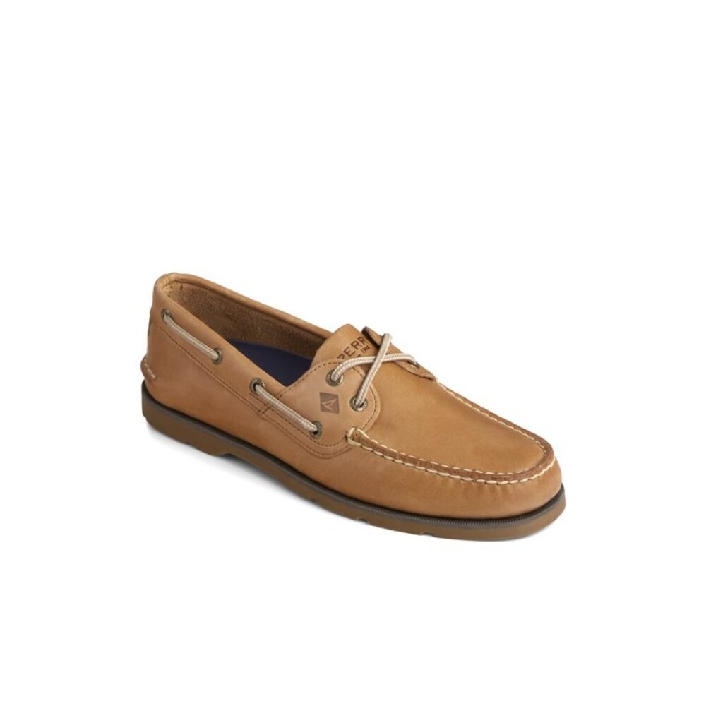 Sperry Tan Leather Boat Shoes